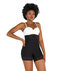 High Waist Front Zipper Booty Shaper Colombian Shapewear Short