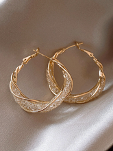 Missord Mesh Cutout Round Earrings