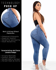 High Waisted Butt Lifting Skinny Jeans