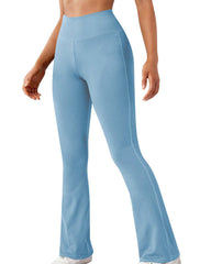 Ribbed Wide-leg Flared Yoga Leggings