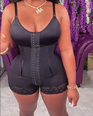 High Compression Tummy Control Hook And Eye Bodyshaper With Bra