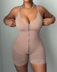 Front Zip Comfort Tummy Shaping Full Body Shaper
