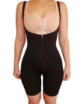 Open Chest Front Zip Seamless Shapewear
