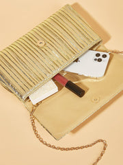 Gold Sparkle Clutch Bag MNBF082