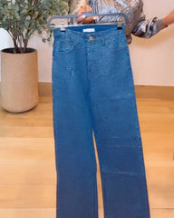 Rhinestone-Studded Sparkly Jeans