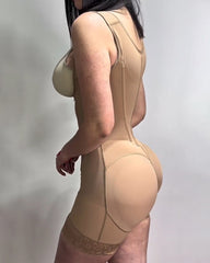 Wide Strap Steel Boned Tummy Shaping Body Shaper