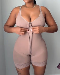 Front Zip Comfort Tummy Shaping Full Body Shaper