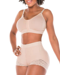 High Waist Lace Tummy Controlshaping Shorts