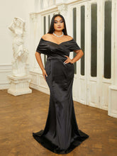 Plus Off Shoulder Mermaid Evening Dress