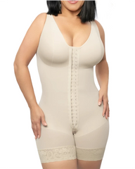 Compression Control Abdomen Buttoned Fitness Bodysuit