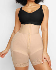 High-waisted Buttoned Shaping Shorts Butt Lifter