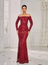 Off Shoulder Mermaid Maxi Dress