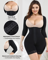 High Compression Mid Sleeve Open Bust Slimming Shaper