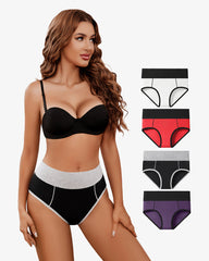 Cotton Hipster Panties High Waist Briefs