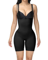 Seamless Open Bust Elastic Bodysuit