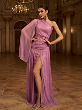 One Shoulder Cloak Prom Dress MCB0931