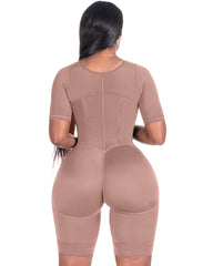 Mid Thigh With Attached Bra & Arms Shapewear