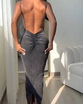 Beautiful Back & Hip-Hugging Dress