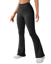 Ribbed Wide-leg Flared Yoga Leggings