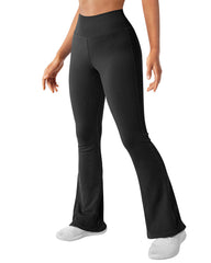 Ribbed Wide-leg Flared Yoga Leggings