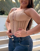 New Hourglass Shapewear Vest Waist Steel Belt