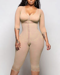 Tummy Control Hook And Eye Closure Support Shapewear