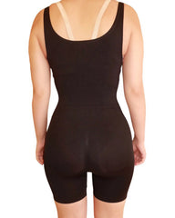 Open Chest Front Zip Seamless Shapewear
