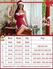 Christmas Lingerie Sequin Santa Dress