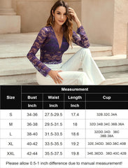 Mesh Long Sleeve Blouse FLace Top