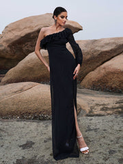 Chiffon Ruffled Vacation Dress