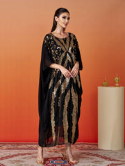 Crew Neck Sequin Mesh Cocoon Dress