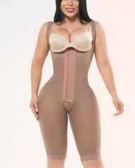 Open Chest Sleeveless Mid Length Body Shaper