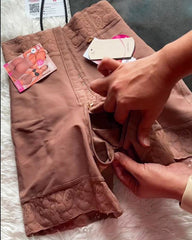 Hook-Eye Closure High Waist Shaping Shorts
