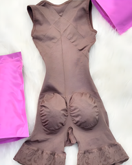 Seamless Front Zipper Sleeveless Body Shaper