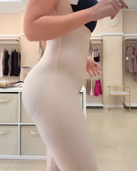 Open-Chest Tummy-Control Hook-Eye Wide-Strap Shapewear