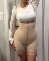 Front Zipper Hip Shaping Body Shaper