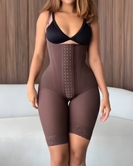 Side Steel Bone Tummy Sculpt Mid-Length Hook Eye Shapewear