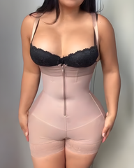 Front Zip Tummy Shaping Hourglass Body Shaper