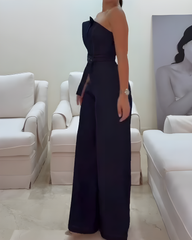 Bandeau Sleeveless Denim Slim Jumpsuit