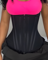 Steel-Boned Abdominal Compressions Hourglass Waist Trainer