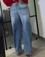High Waist Slim Fit Harem Jeans