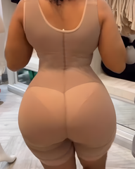 Sleeveless Tummy Shaping Hook Eye Full Body Shaper
