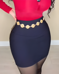 Slimming Built-in Shorts Skirt