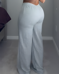 Comfortable Wide-Leg Sweat Pants