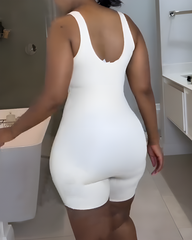 Seamless Open Chest Wide Straps Shapewear
