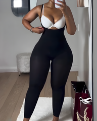 Open-Bust Sleeveless Seamless Tummy-Control Full-body Shaper