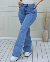 Stitching Pentagram Stretch Slim Jeans