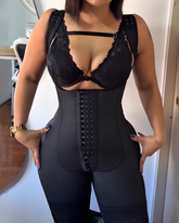 Abdominal Compression Hook-Eye Wide Strap Shapewear