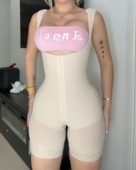 Mesh Open Chest Tummy Sculpt Shapewear