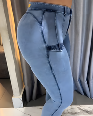 Skinny Hip-Lifting Slim Jeans